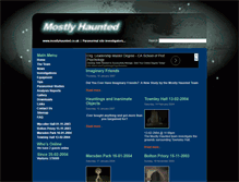 Tablet Screenshot of mostlyhaunted.co.uk
